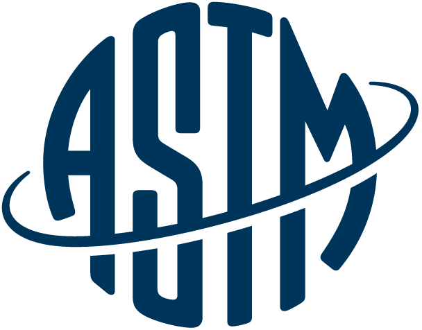 Blue ASTM International logo representing product safety and performance standards.